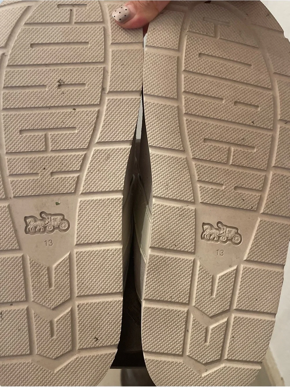 Coach Cream Suede Slide Clogs with Buckle Strap